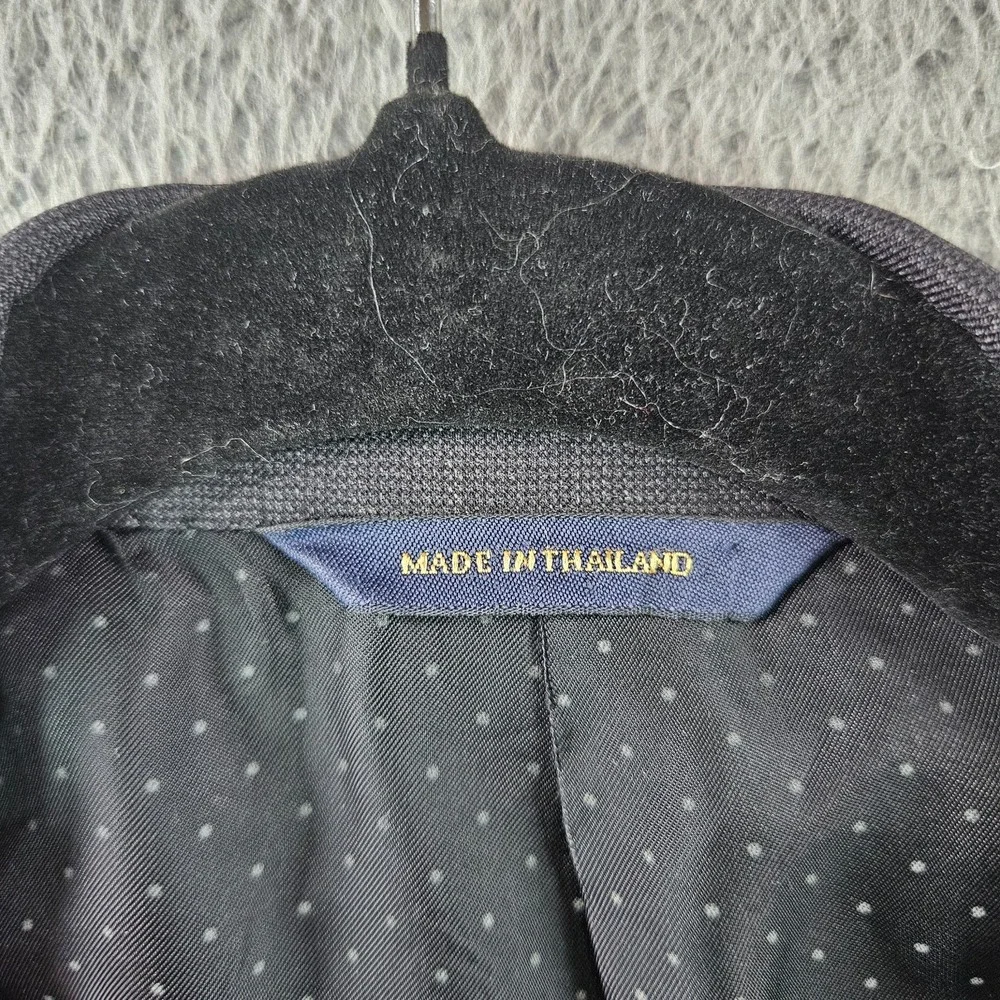 Brooks Brothers 46L Wool Suit Blazer Men Charcoal‎ Gray - Please Read